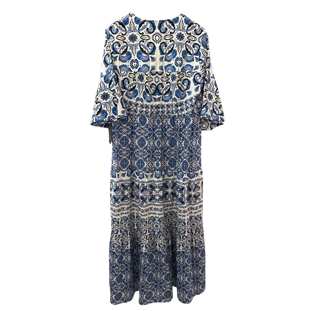 Tuckernuck Plus Majolica Tile Ginger Maxi Dress Size XXL - Picture 9 of 11
